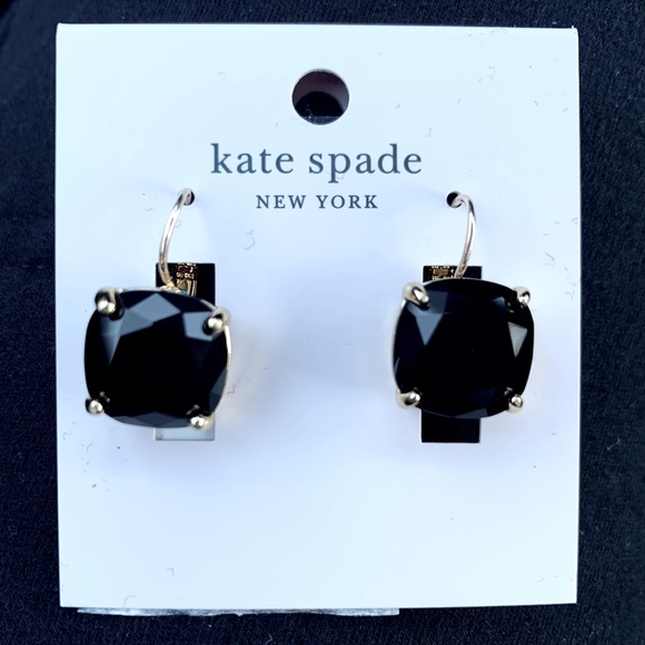 Kate Spade Black Topaz Drop Earrings - Picture 3 of 3
